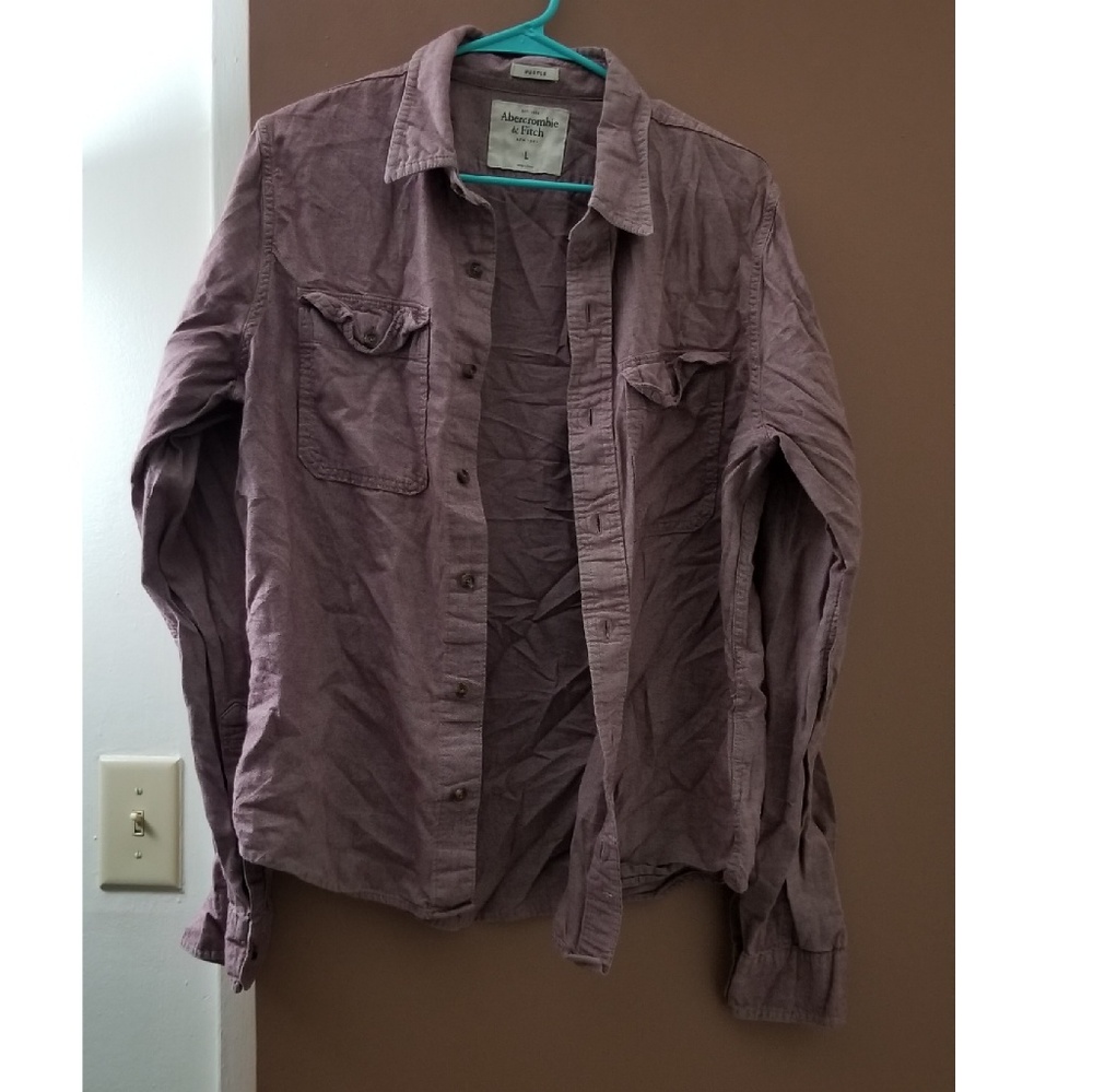 🌻B1G2📚Purple Abercrombie button up